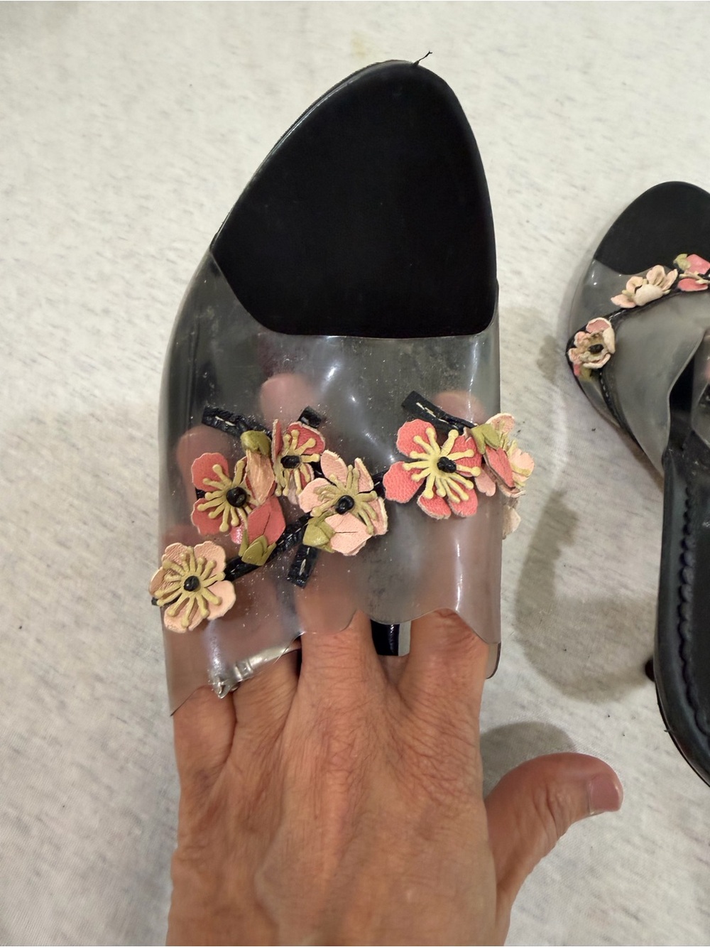 Prada ladies evening wear in with Brown Leather Soles